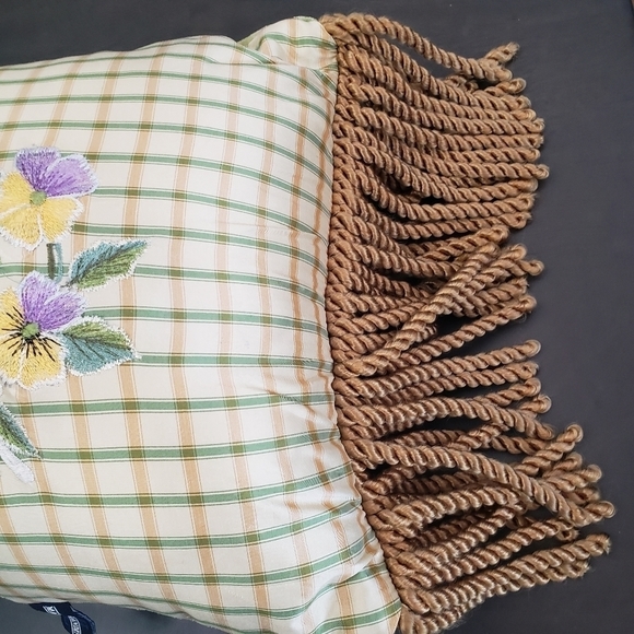 MADISON Landing Oblong Fringed Decorative Pillow - Picture 4 of 7